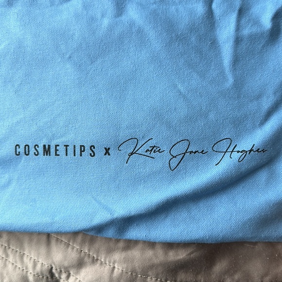 Katie Jane Hughes blue canvas bag - Picture 2 of 3